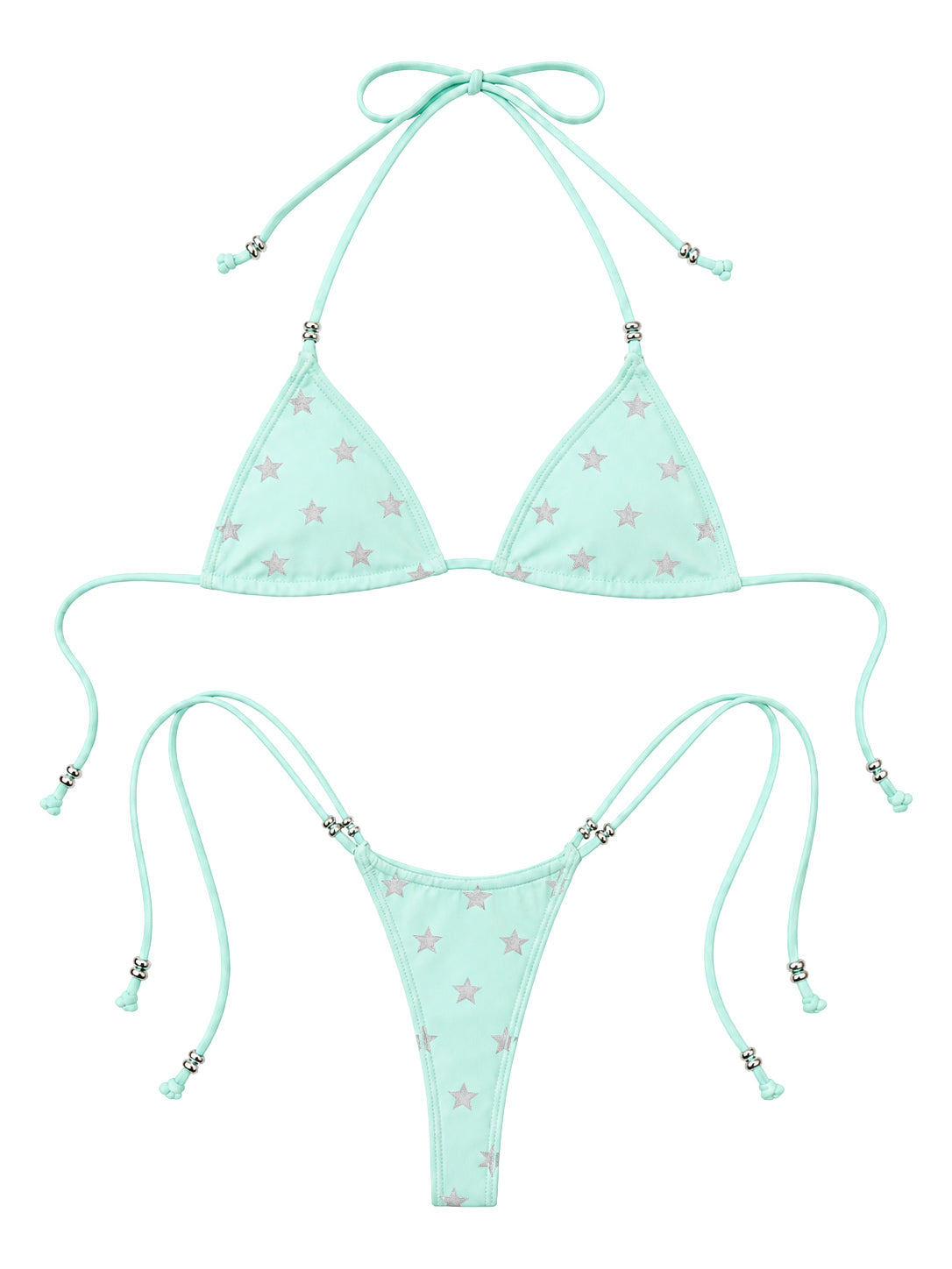 mint star bikini set