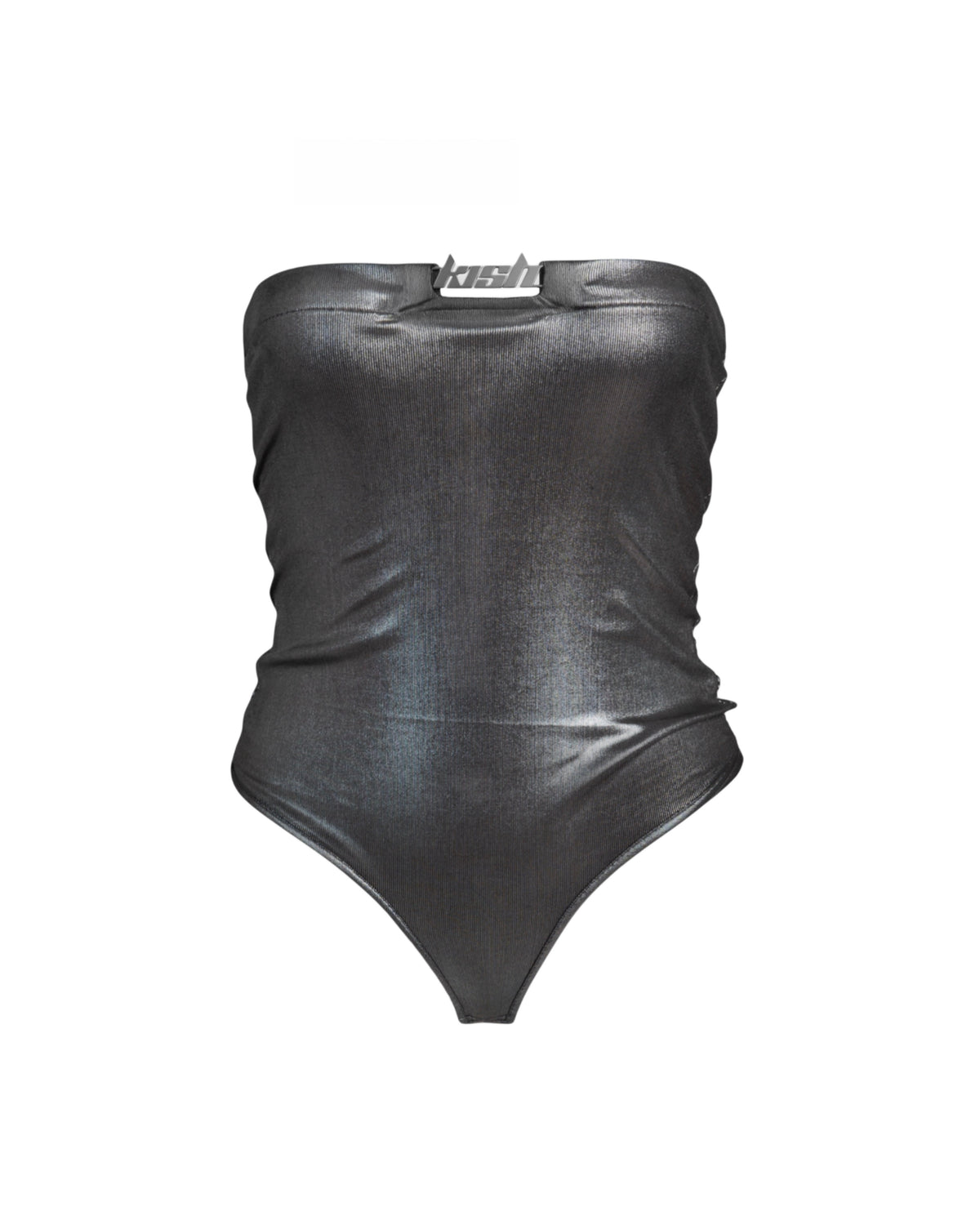 shiny steel bodysuit