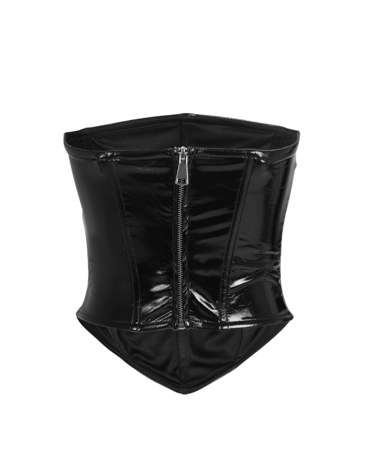 black sleek corset