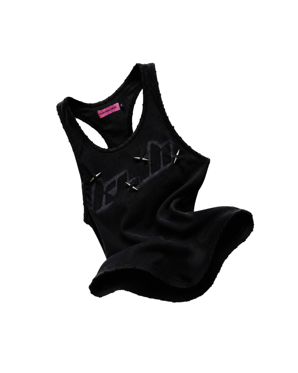 black raw punk top