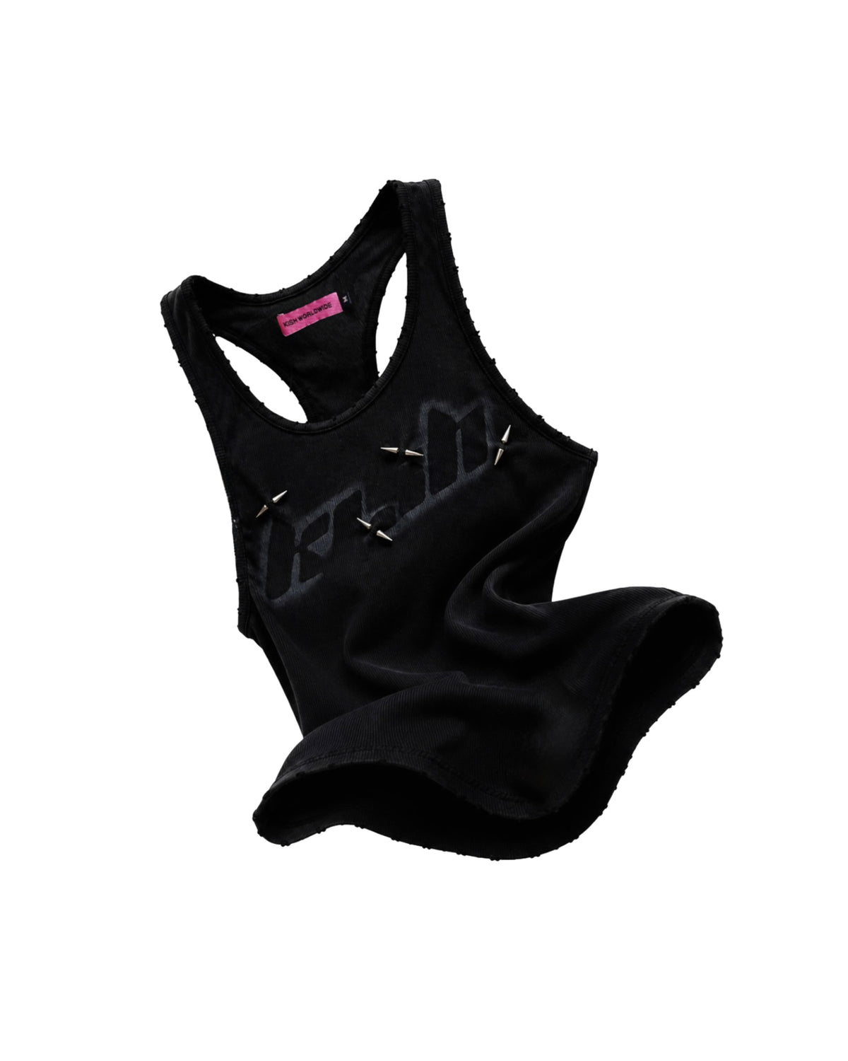 black raw punk top